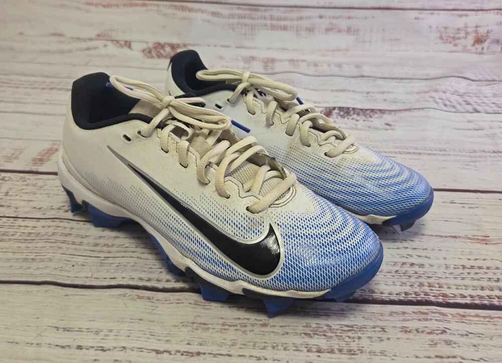 Nike Alpha Football Cleats White Black Blue Men's US 7 FB3304-101